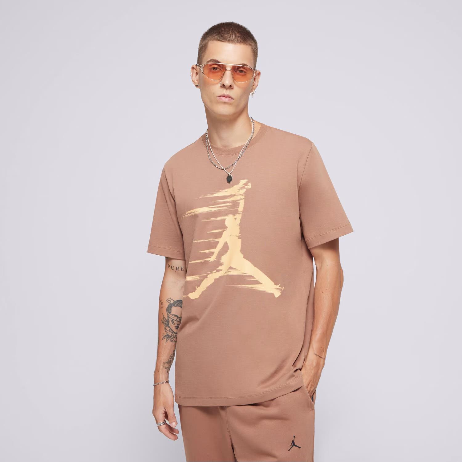 Nike Mens Jordan Mvp Short Sleeve Tee Brown