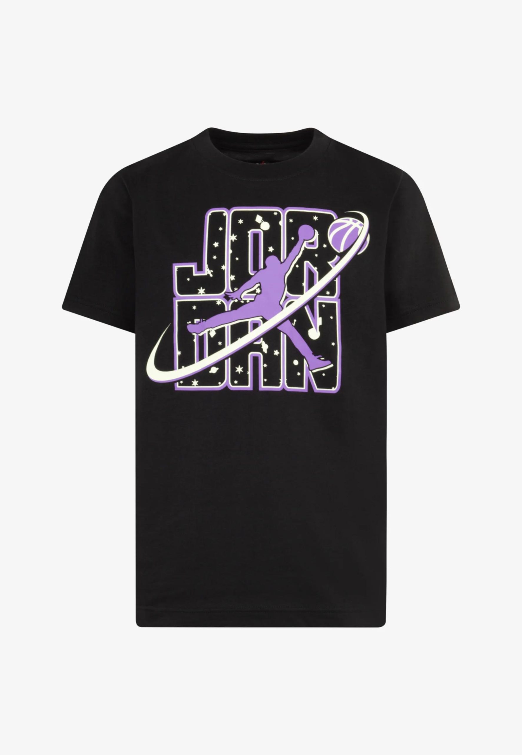 Nike Boys Jdb Flight Galaxy Glow Ss Tee Black