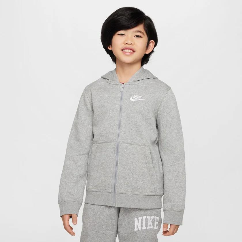 Nike Kids Fz Hoody Grey