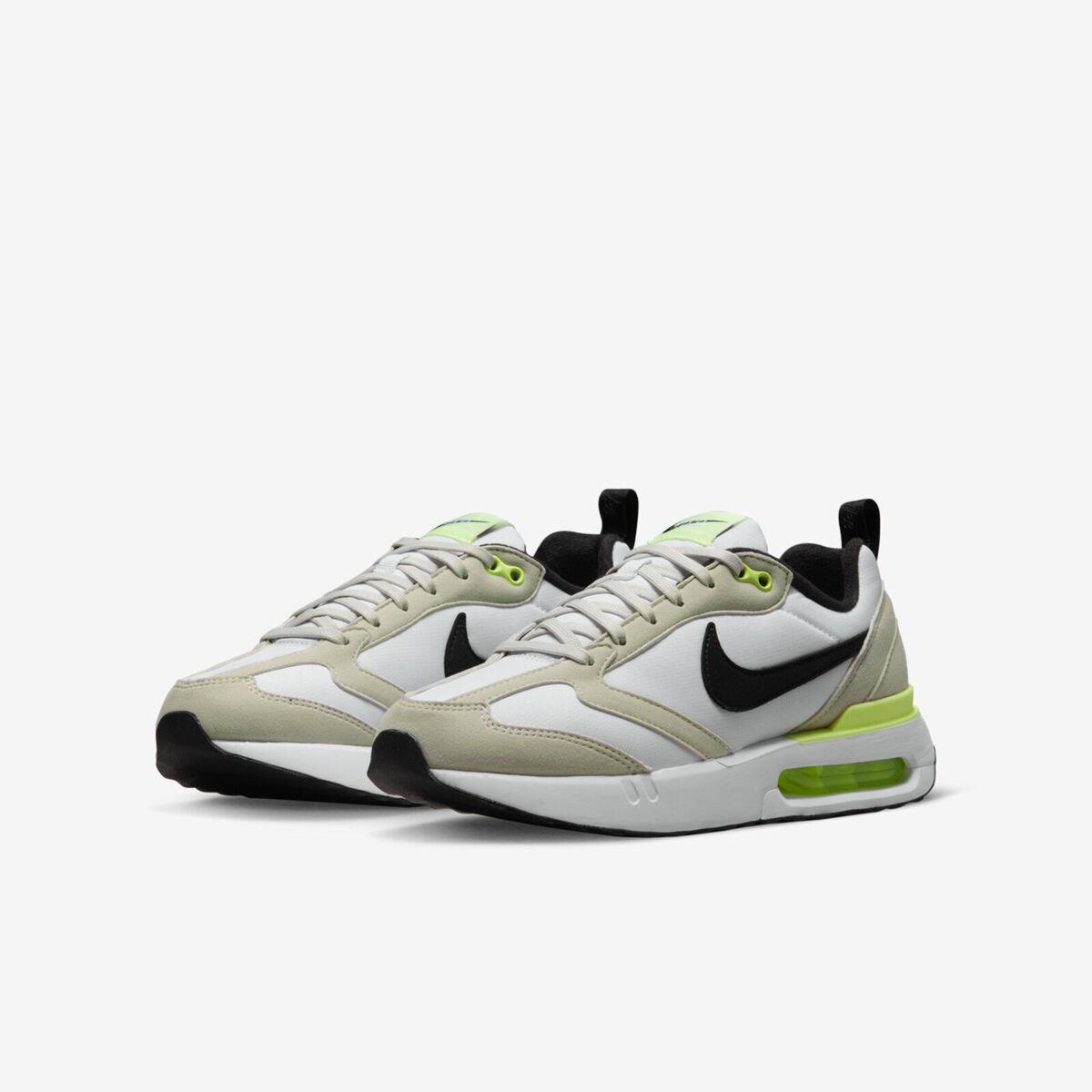 Nike Kids Air Max Dawn Sneaker White Black Lime