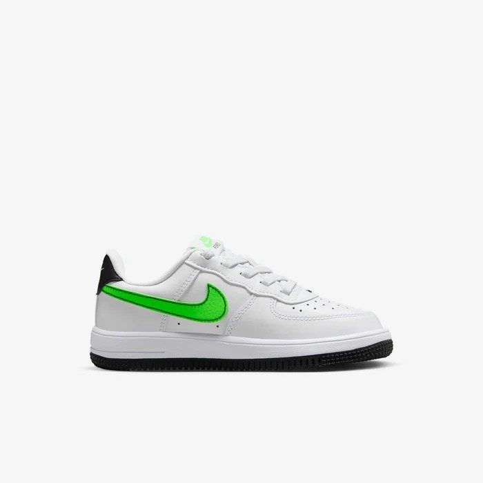 Nike Boys Force 1 Low Easy On Sneaker White Green