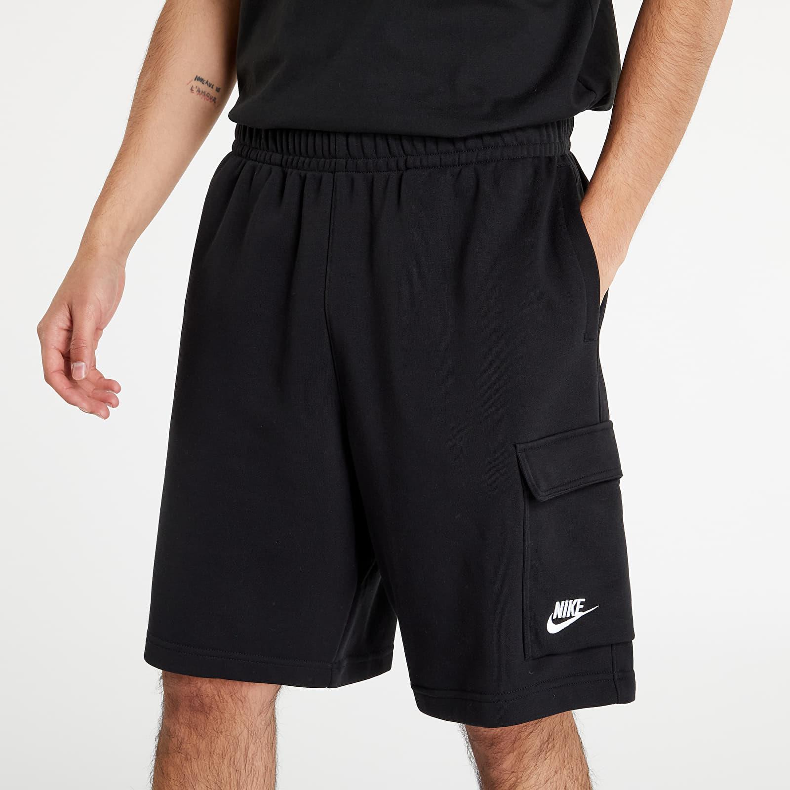 Nike Mens Club Ft Cargo Shorts Black