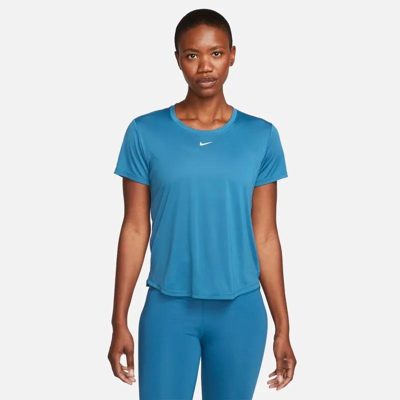 Nike Womens One Df Short Sleeve Tee Ind Blue