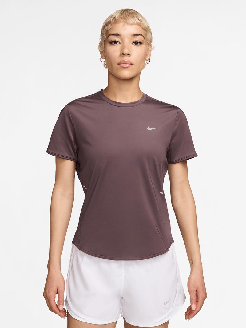 Nike Womens Miler Running Short Sleeve Tee 233 Brown