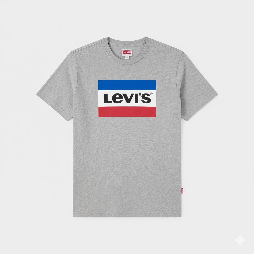 Levis Boys Graphic Short Sleeve Tee Grey