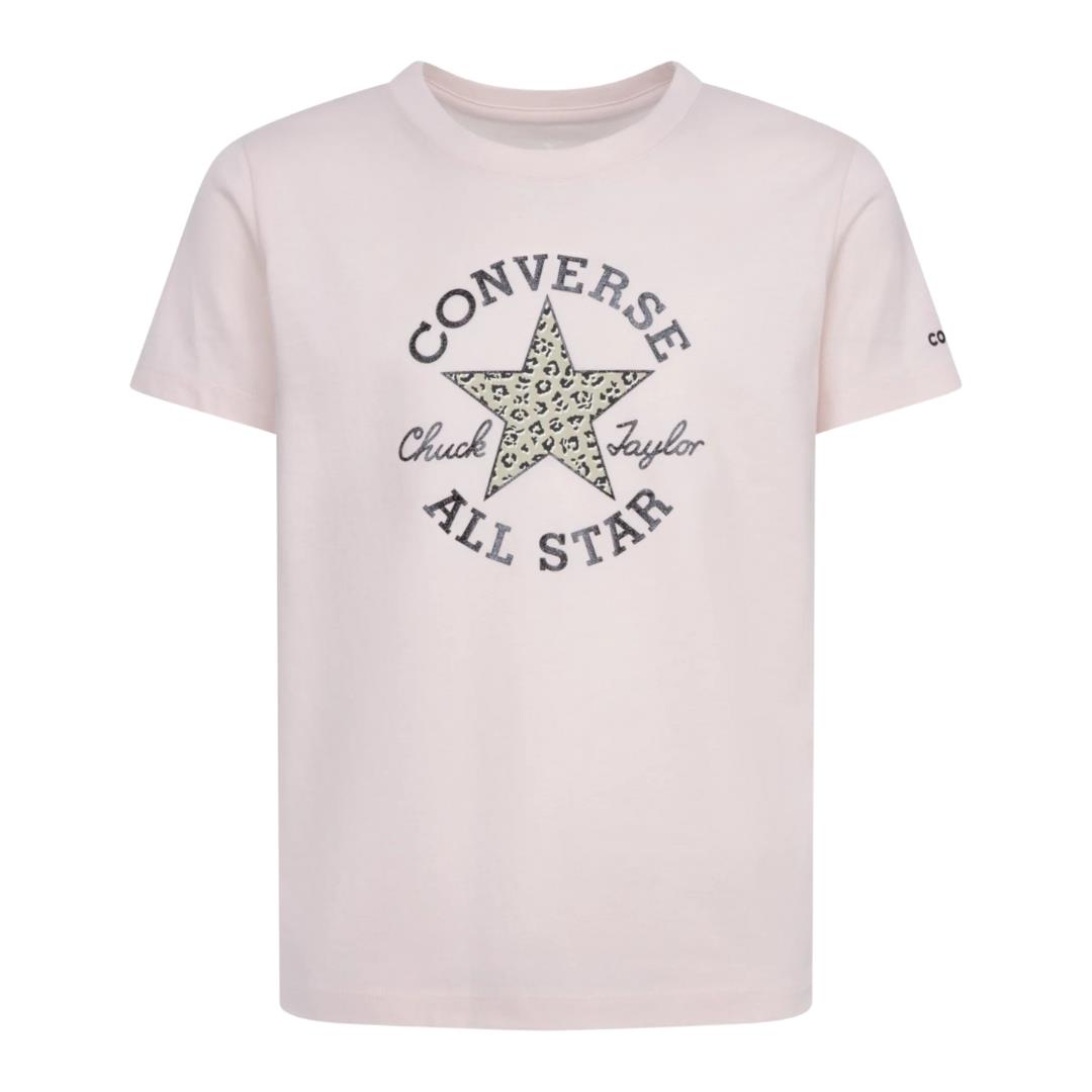 Converse All Star Girls Dissected Ctp Graphic Short Sleeve Tee Blush Pink