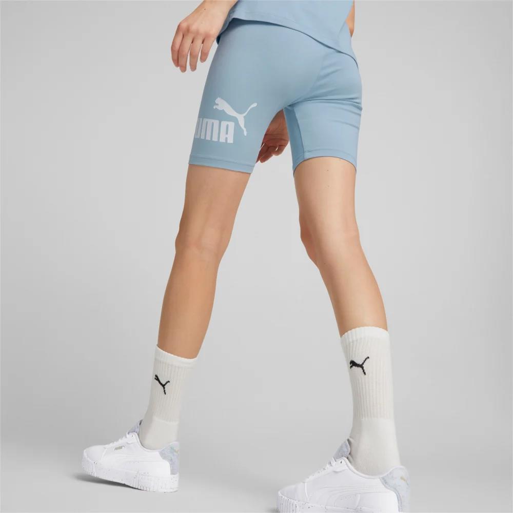 Puma Womens Ess 7″ Logo Short Leggings Blue Wash