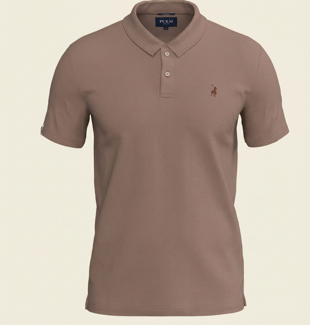 Polo Mens Plain Pique Short Sleeve Golfer Pink