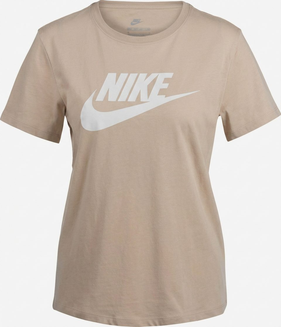 Nike Womens Sportswear Essential Short Sleeve Tee Beige