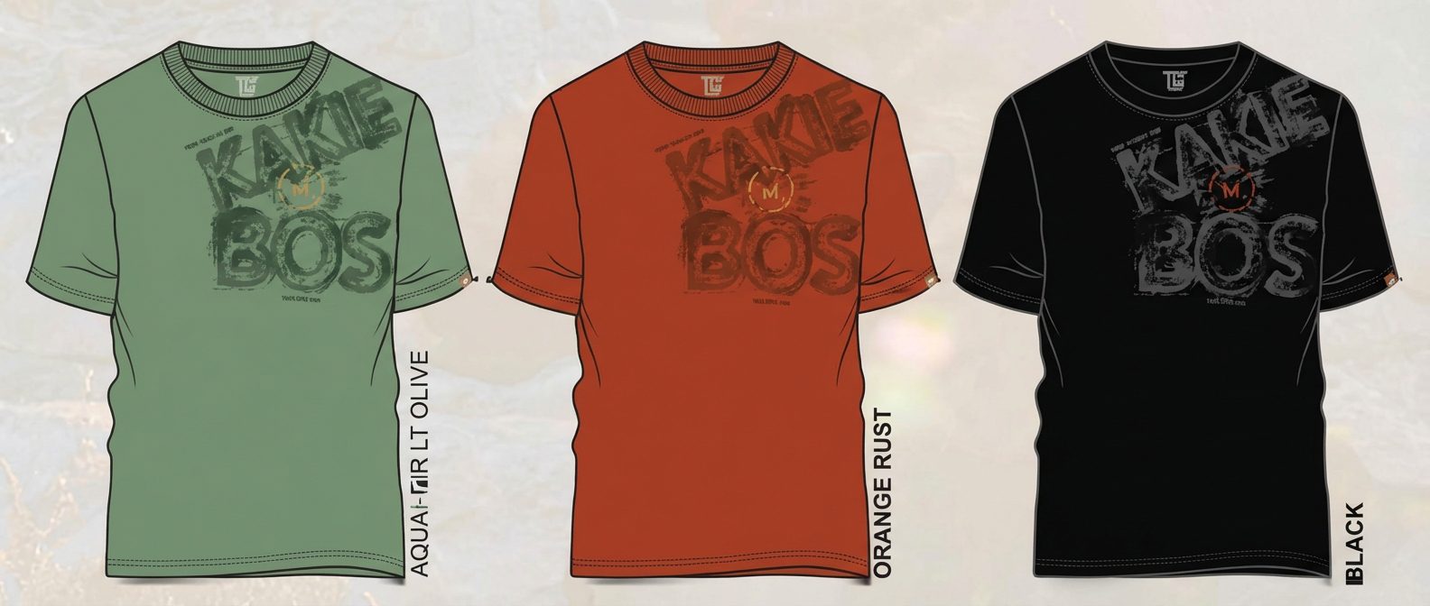 Kakiebos Classic Fit Short Sleeve Tee Orange Rust