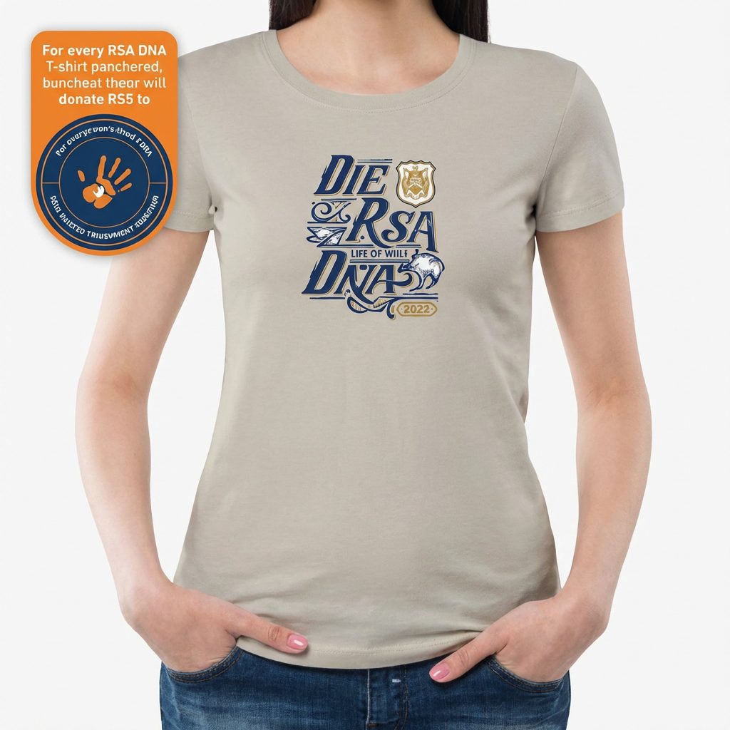 Boerboel Womens Rsa Dna Premium Cotton Short Sleeve Tee Stone