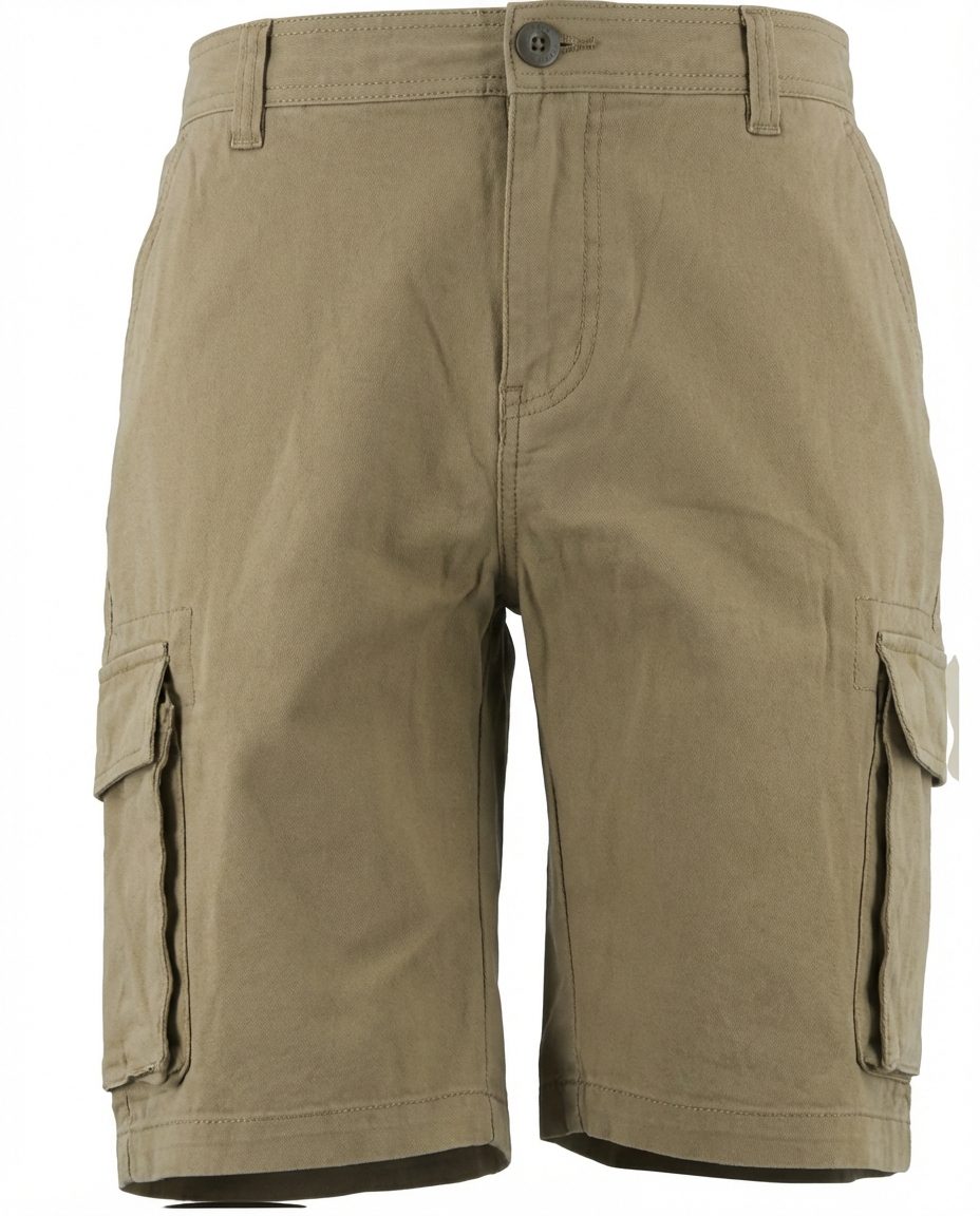 Pierre Cardin Mens Stretch Cargo Shorts Olive