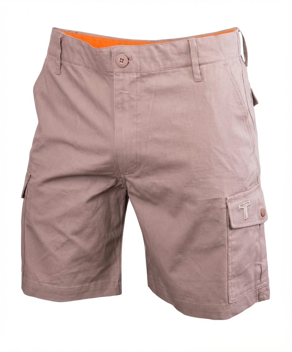 Wildebees Mens Stretch Flexi Terrain Shorts Khaki