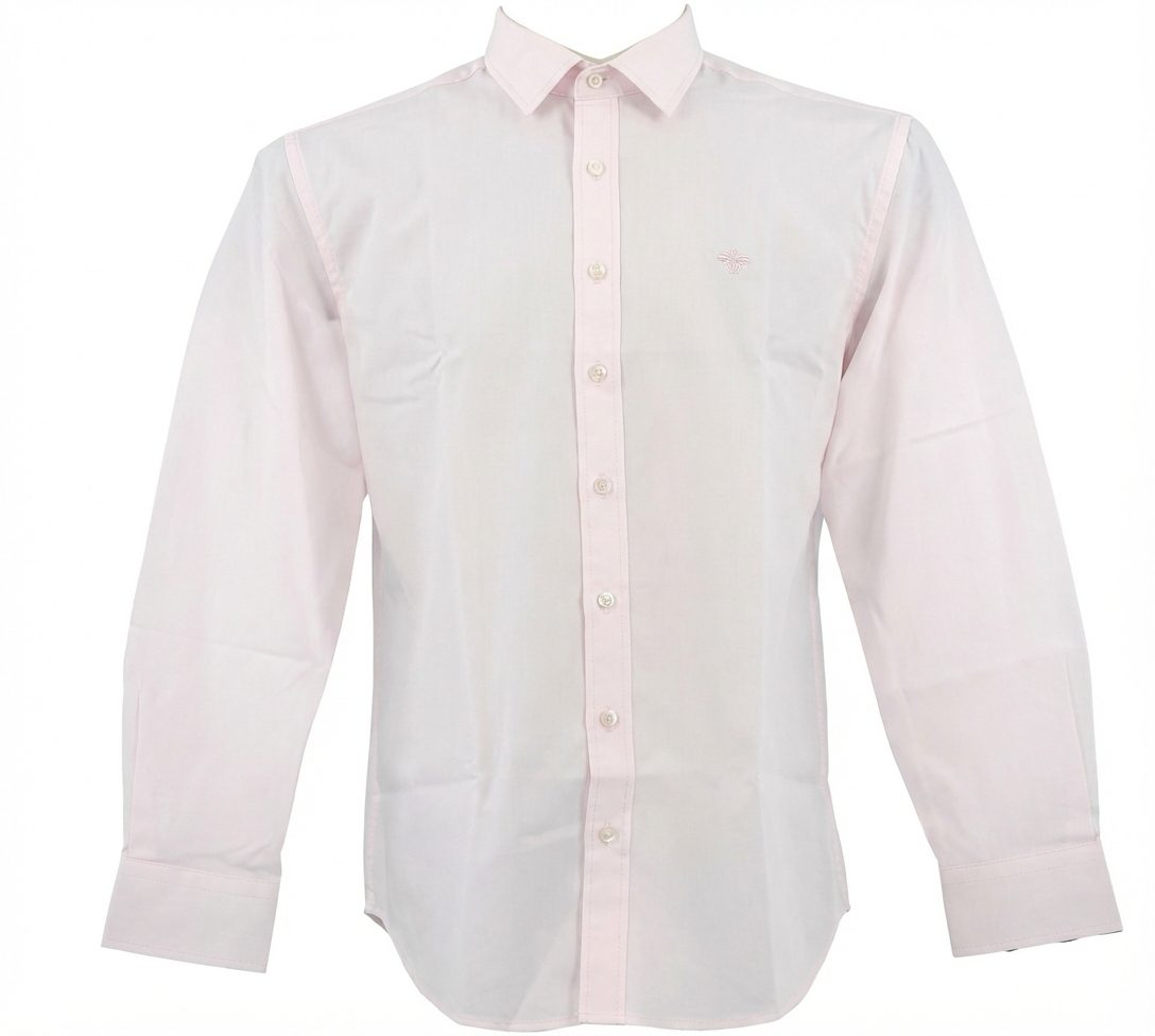 Pierre Cardin Mens Plain Stretch Long Sleeve Shirt White