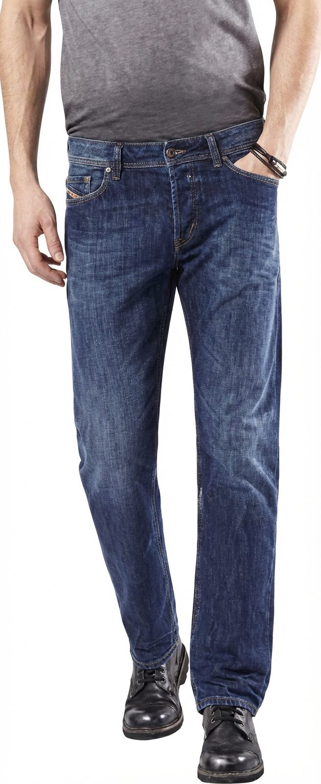 Diesel Mens Waykee Jean Dark Blue Fade
