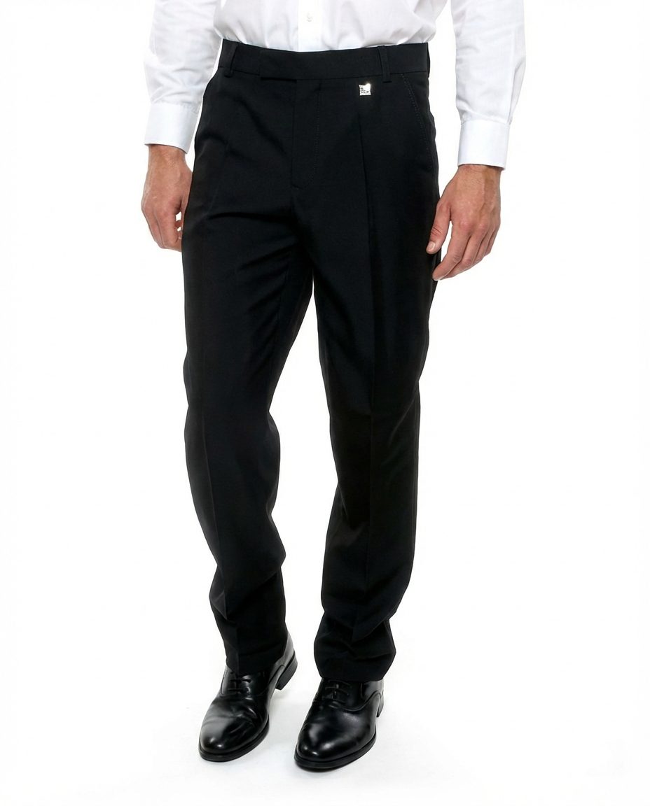 Jonty Mens Formal Pants Big Size Black
